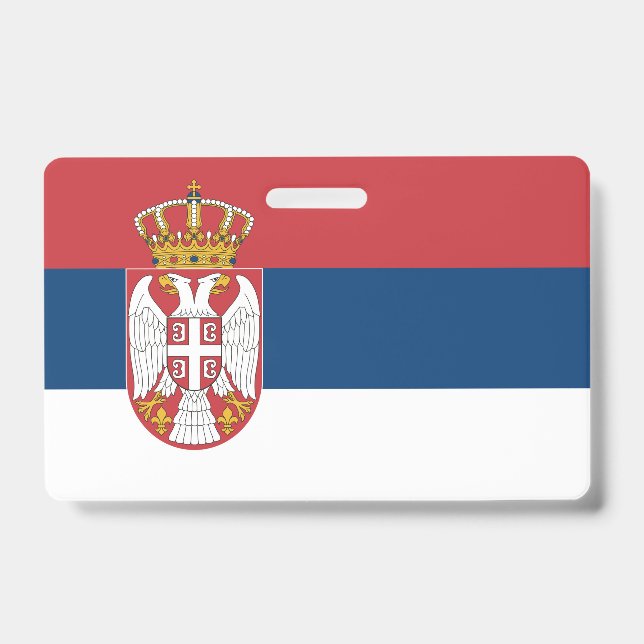 Crachá Bandeira da Sérvia (Frente)