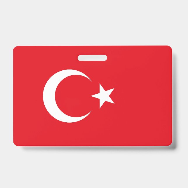 Crachá Bandeira da Turquia (Frente)