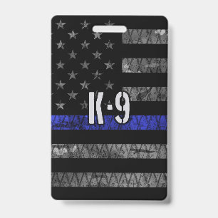 Crachá Bandeira da Unidade de Polícia K-9 Angustiada