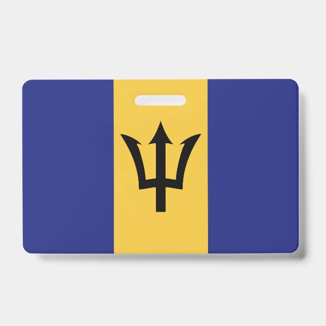 Crachá bandeira de Barbados (Frente)