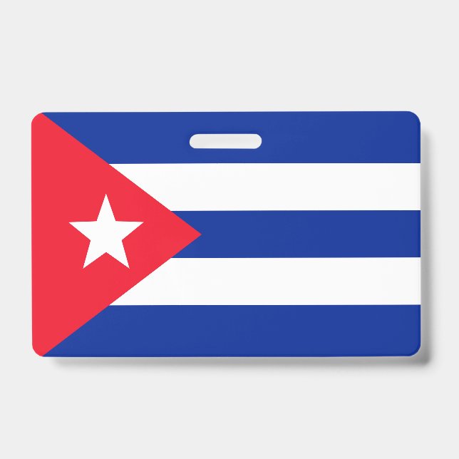 Crachá bandeira de Cuba (Frente)