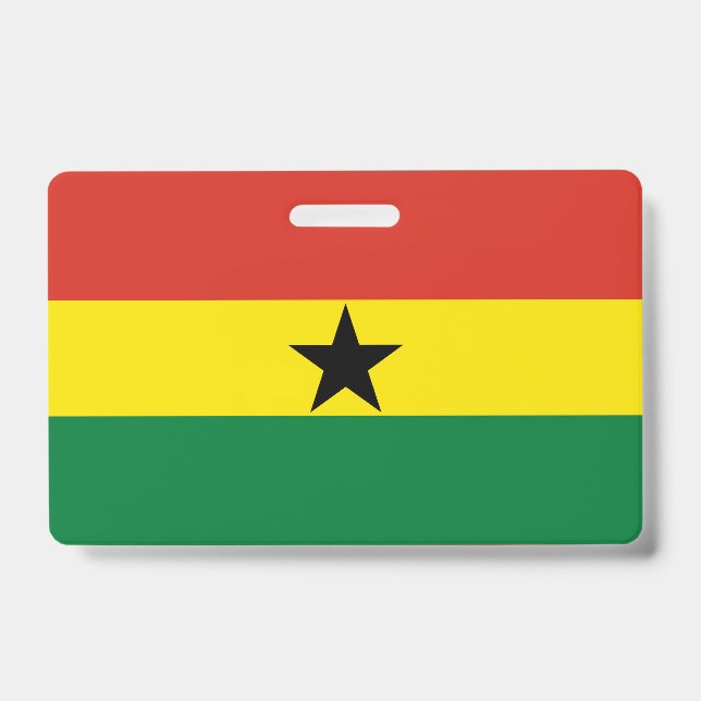 Crachá bandeira de Gana (Frente)
