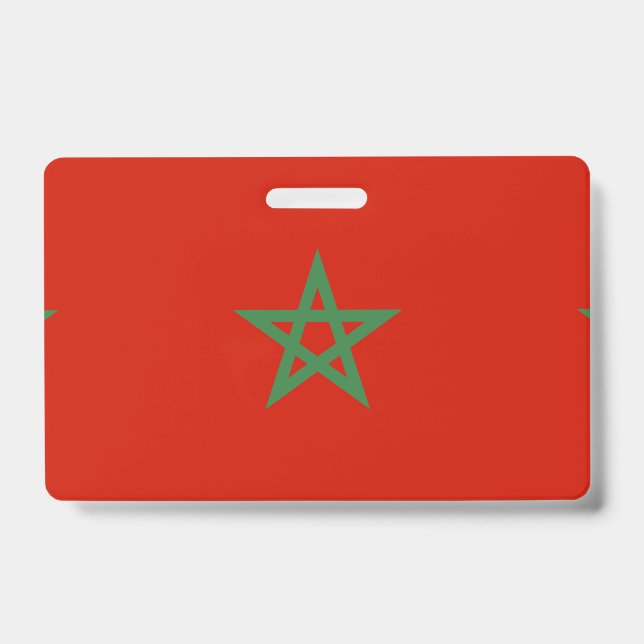 Crachá bandeira de Marrocos (Frente)
