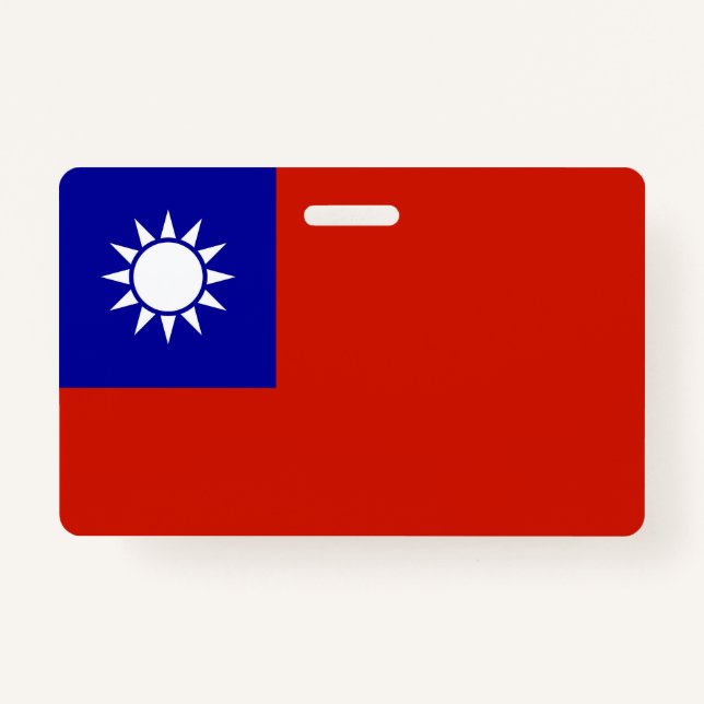 Crachá Bandeira de Taiwan (Frente)