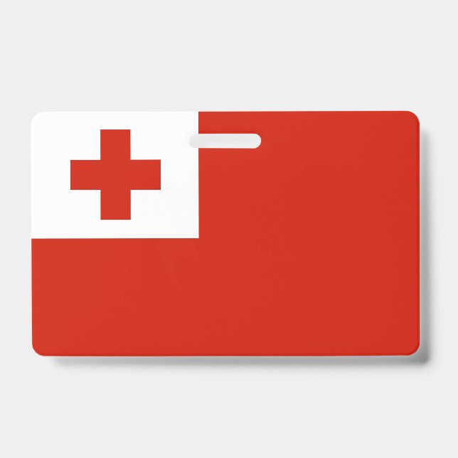 Crachá bandeira de Tonga (Frente)