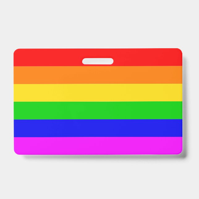 Crachá Bandeira do Arco-íris Gay Transgênero (Frente)