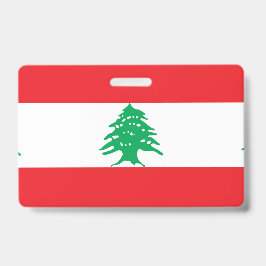 Crachá bandeira do Líbano