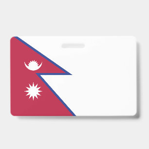 Crachá bandeira do Nepal