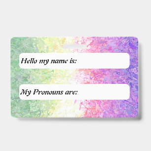 Crachá Bandeira do Orgulho Genderdoe Personalizável Tripp