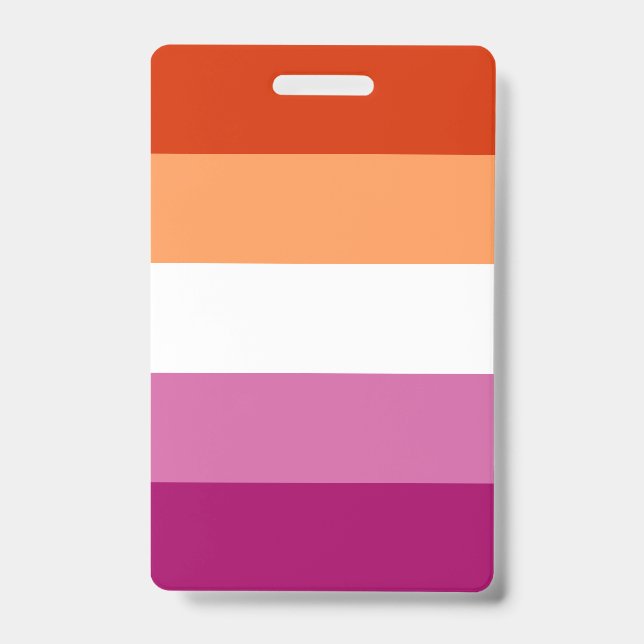 Crachá Bandeira do Orgulho Lésbico LGBTQ (Frente)