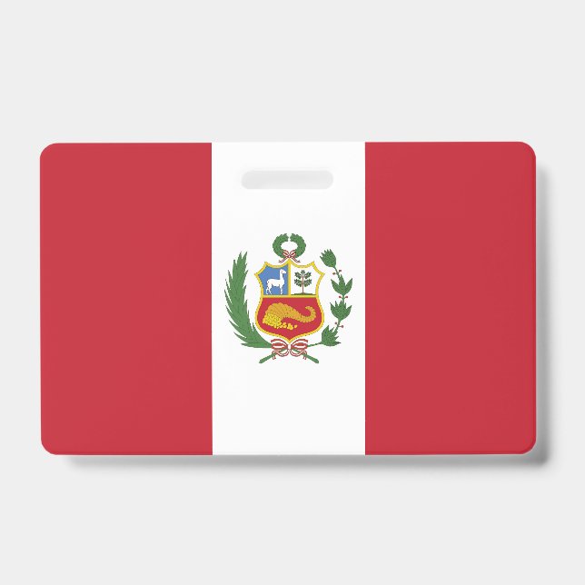 Crachá bandeira do Peru (Frente)
