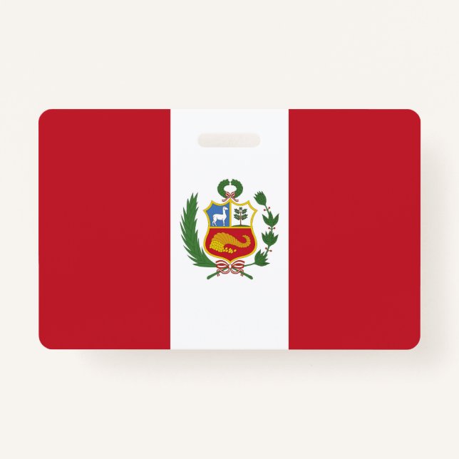 Crachá Bandeira do Peru (Frente)