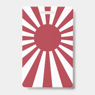 Crachá Bandeira do Sol Nascente Imperial Japonês, Edo a 2