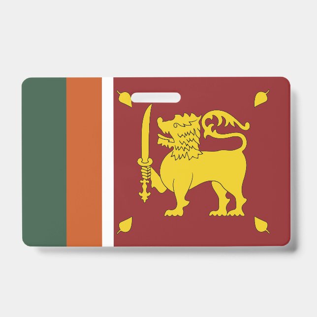 Crachá Bandeira do Sri Lanka (Frente)