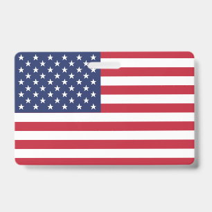 Crachá Bandeira dos EUA Ondula Alto: Símbolo de Liberdade