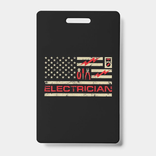 Crachá Bandeira Eletrônica Americana Patriótica Fars de N (Frente)