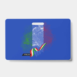 Crachá bandeira italiana