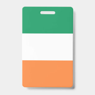 Crachá Bandeira Nacional da Irlanda, padrão irlandês, est