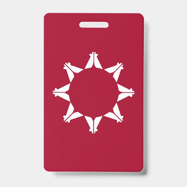Crachá Bandeira Oglala Lakota Sioux (Frente)