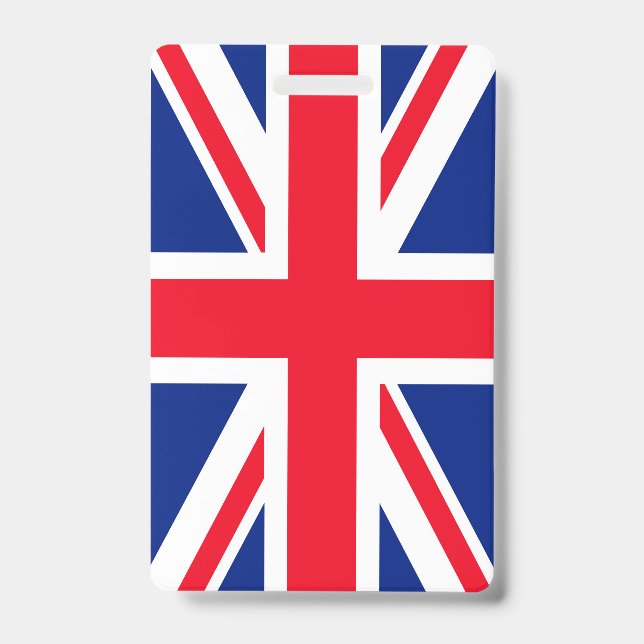 Crachá Bandeira Union Jack do Reino Unido (Frente)