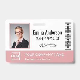 Crachá Barra de Código de Empresa com Logotipo Personaliz