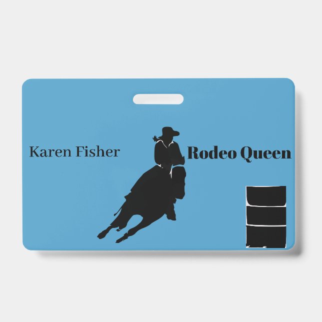 Crachá Barrel Racer (Frente)