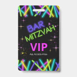 Crachá Bastão de Neon Bar Mitzvah ID991