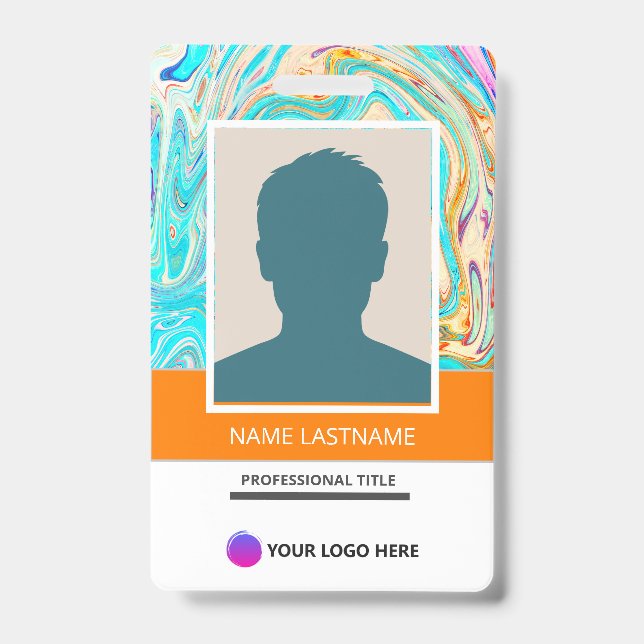 Crachá Best Card Presentation ID Card for work (Frente)