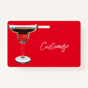 Crachá Big Red Margarita Cocktail Beber Thunder_Cove