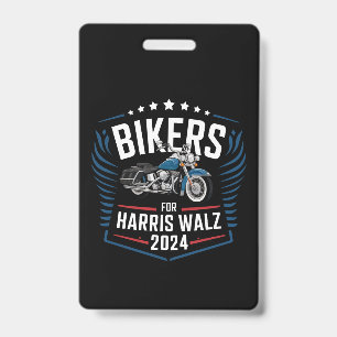 Crachá Bikers For Harris Walz 2024 Harris Waltz 2024