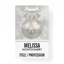 Bola de Natal Elegante em Luzes de Bokeh