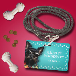 Crachá Borda de Impressão do Motograma do Cão