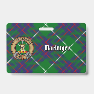 Crachá Brasão do Clã MacIntyre sobre Tartan