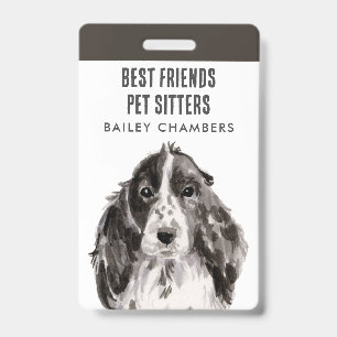 Crachá Cachorro Marcado Pet Sitter