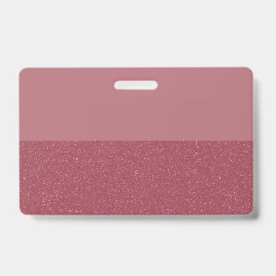 Crachá Cadalca Personalizada com Brilho – Base em Rose Go