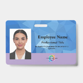 Crachá Cadalete de Funcionário Personalizado com Foto, Có