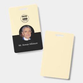 Crachá Cadalete de Identificação de Funcionário com Logot