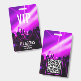 Crachá Cadeia de Acesso Total VIP do Festival em QR Code