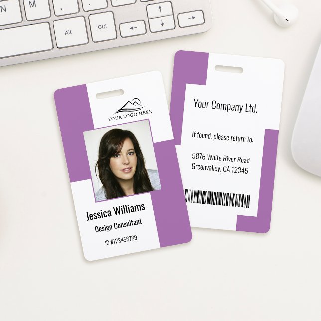 Crachá Cadeirinha de Identificação Personalizada Moderna  (Criador carregado)