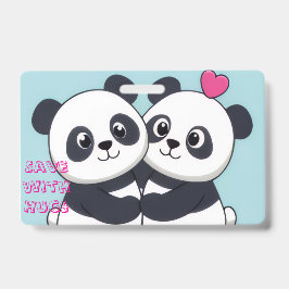 Crachá Caderno de Orçamento Abraço de Panda – Planejador 