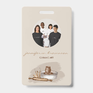 Crachá Cães Lindos Florais Conferência de Fotos