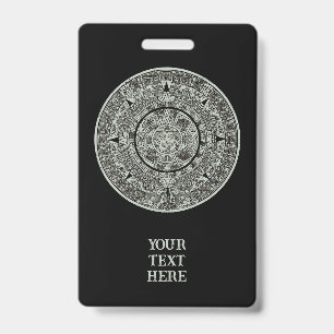 Crachá Calendário maia 1 do Aztec Sun Stone do México