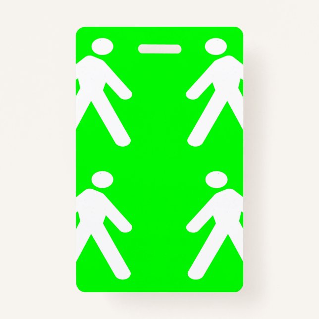 Crachá Caminhe no verde (Frente)