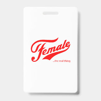 Crachá Camiseta Female the real thing