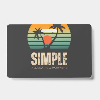 Crachá Camiseta Simple Sunset - Design tropical vibes
