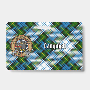 Crachá Campbell Crest sobre Tartan de Vestido