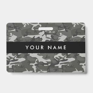 Crachá Camuflagem Cinza, Militar, Exército