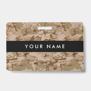 Crachá Camuflagem Desértica Com Seixos, Militar, Exército