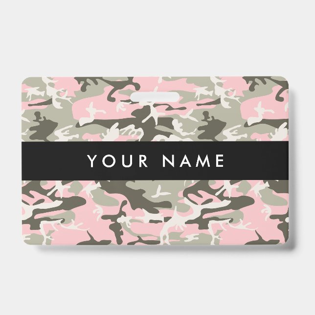 Crachá Camuflagem Rosa e Verde, Camuflagem, Militar, Exér (Frente)
