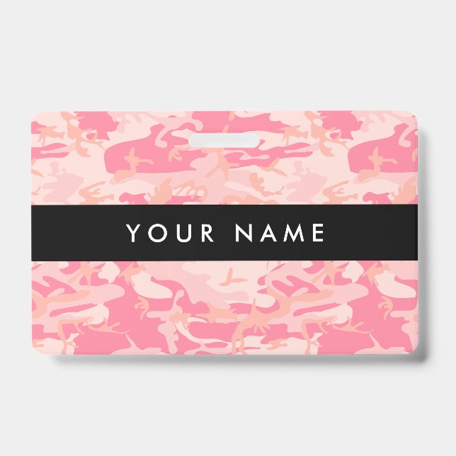 Crachá Camuflagem Rosa, Militar, Exército (Frente)